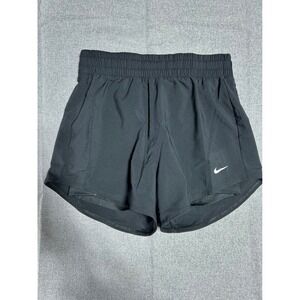 Nike One Shorts Womens Large Black Dri-FIT Loose Fit 3" Running HF8237-010